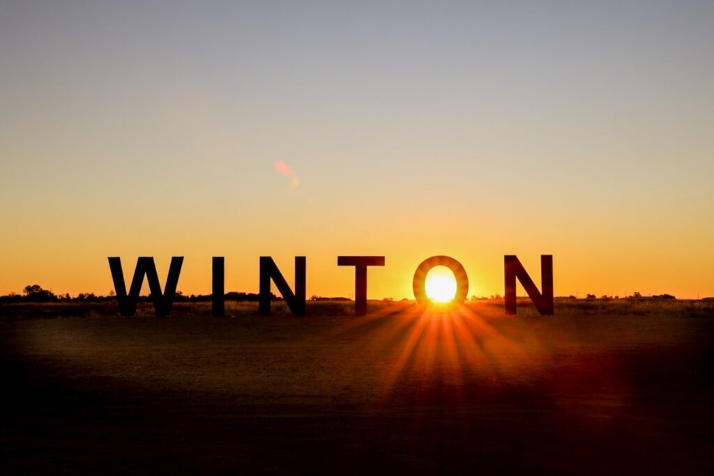 Large letters spelling 