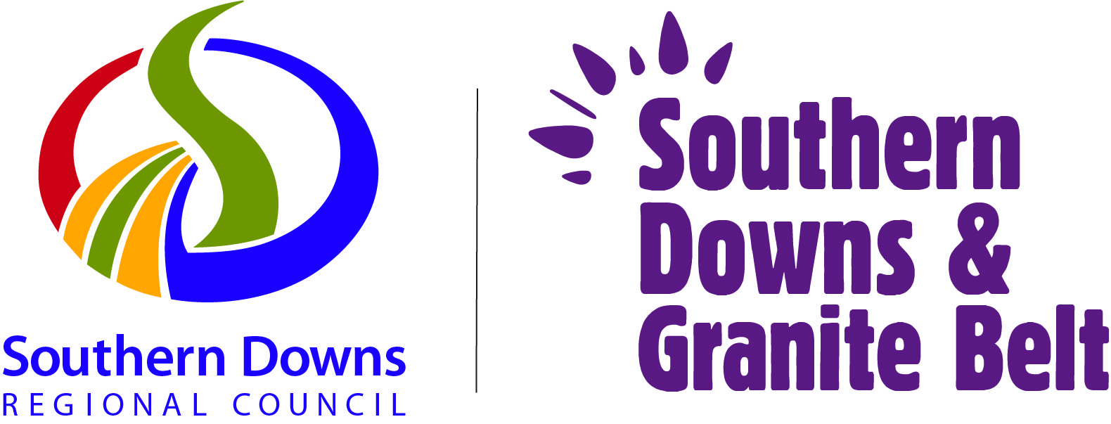 Southern Downs Regional Council logo on the left; 