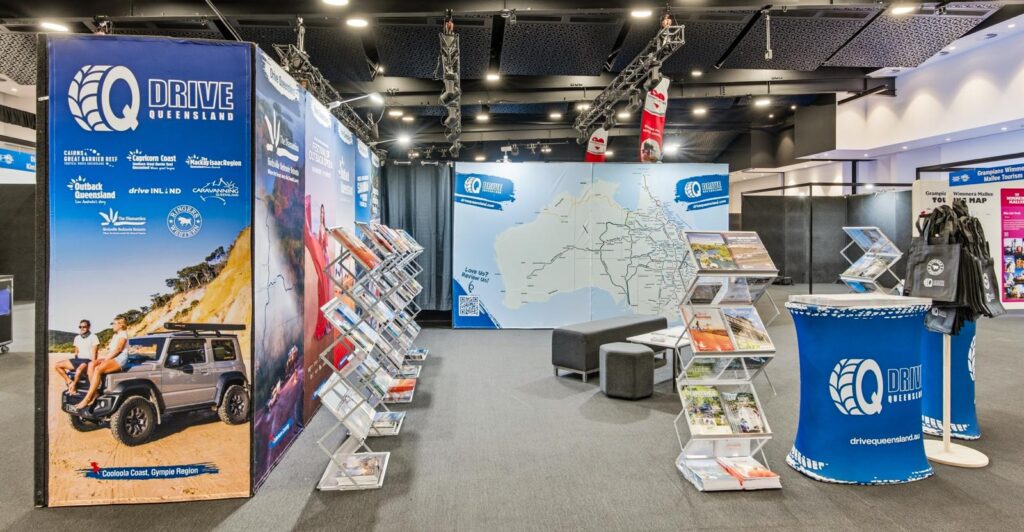 Exhibition booth with 